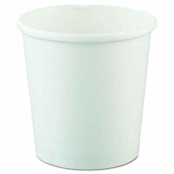 Solo Cup Co H4165-2050 PE 16 oz White Double Poly Paper Food Container, 500PK H4165-2050  (PE)